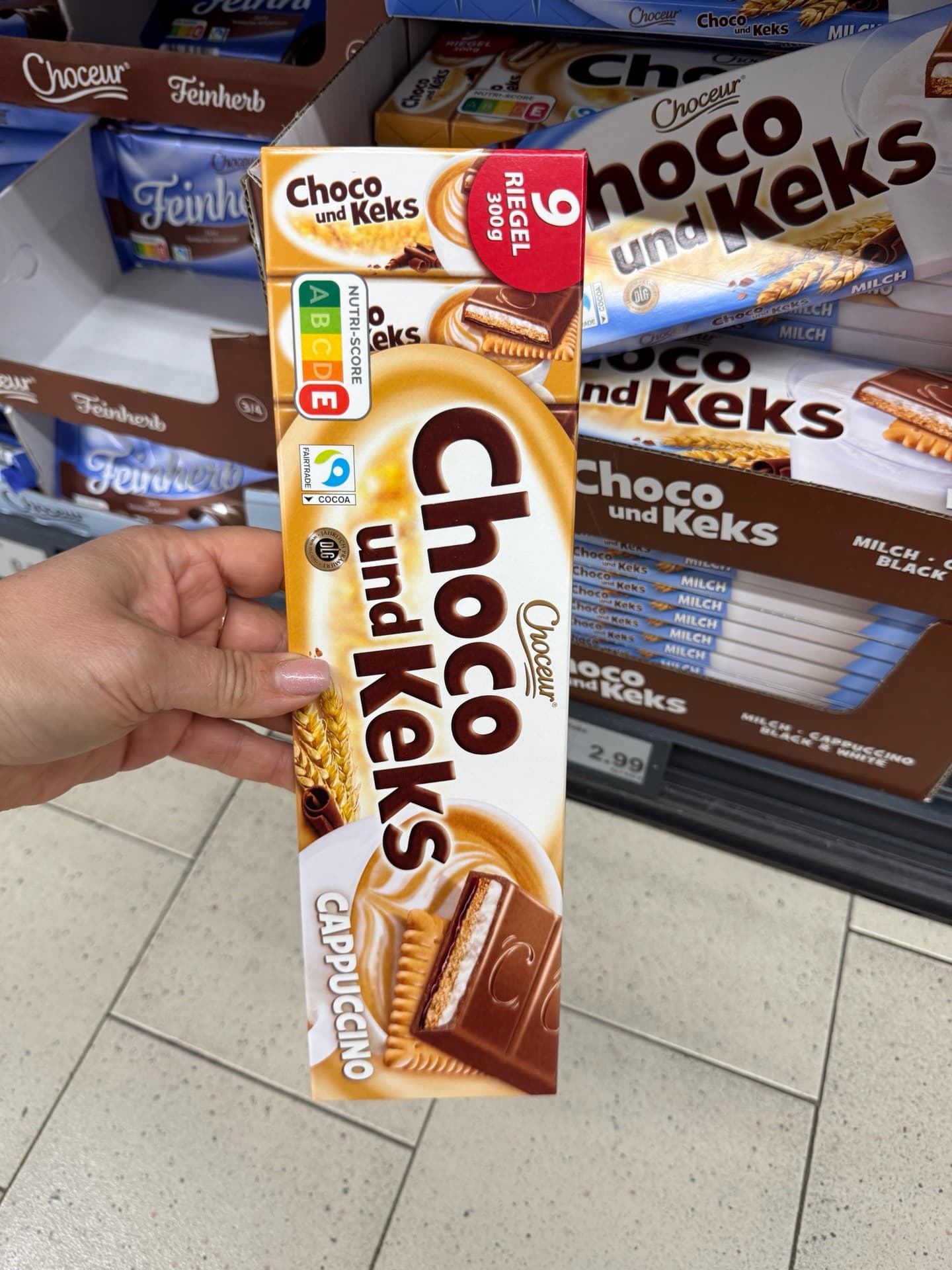 Choco und Keks Cappuccino Bars