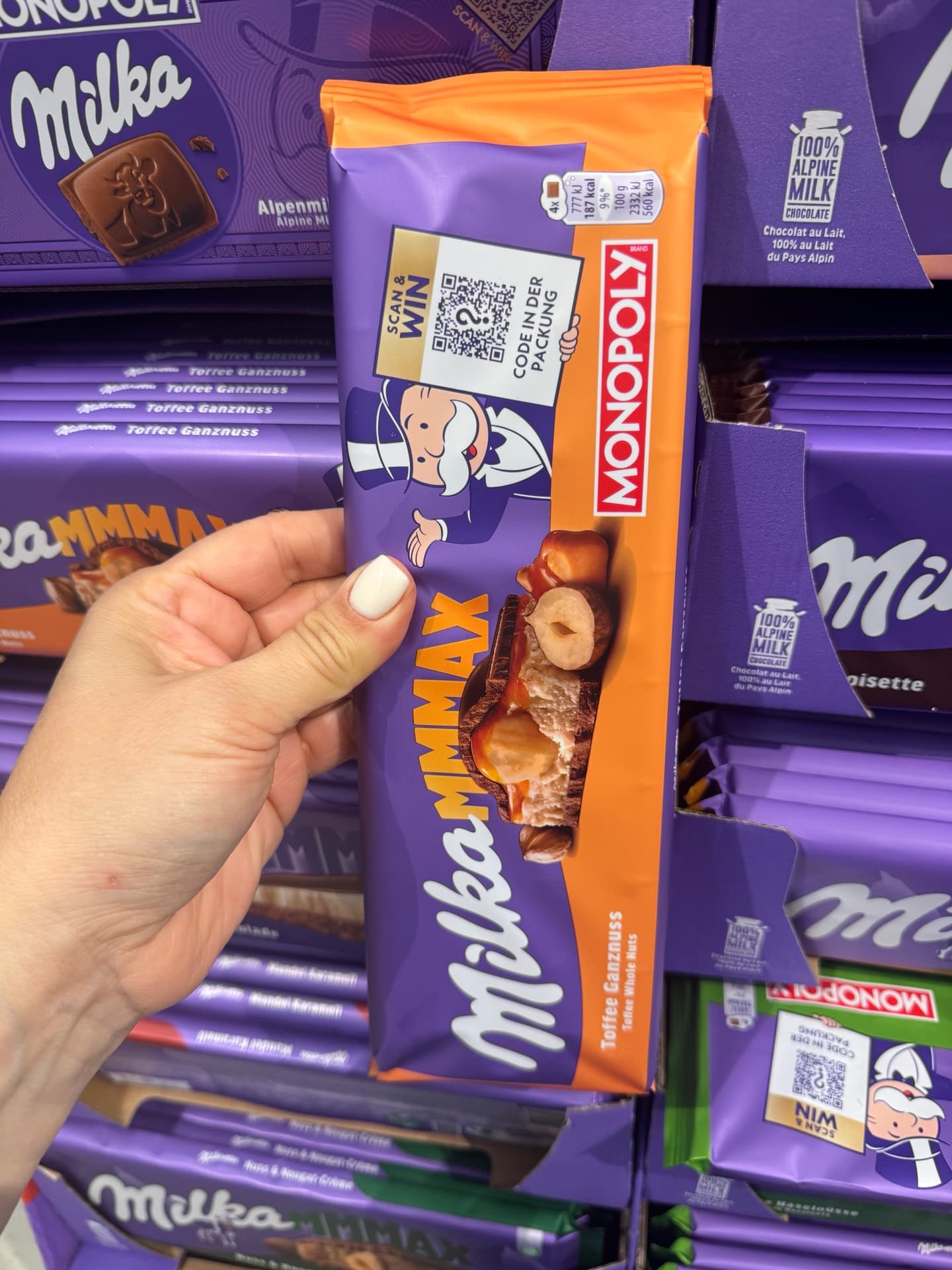 Milka Toffee Chocolate Bar