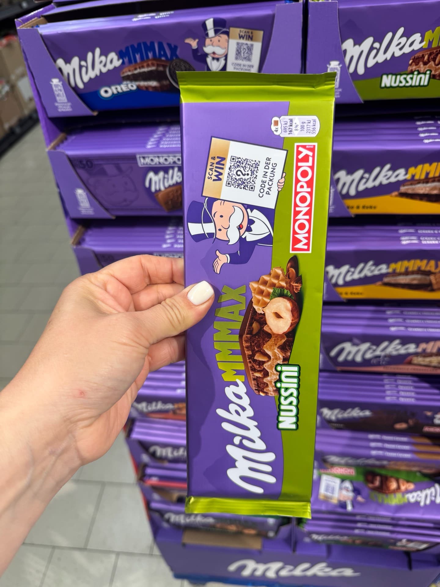 Milka Nussini Chocolate Bar