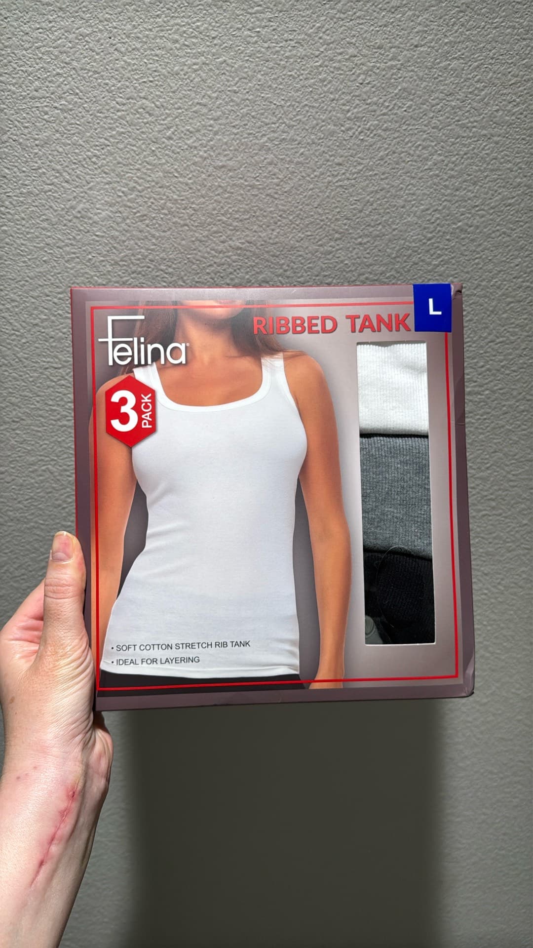 Felina Ribbed Tanks - 3 Pack