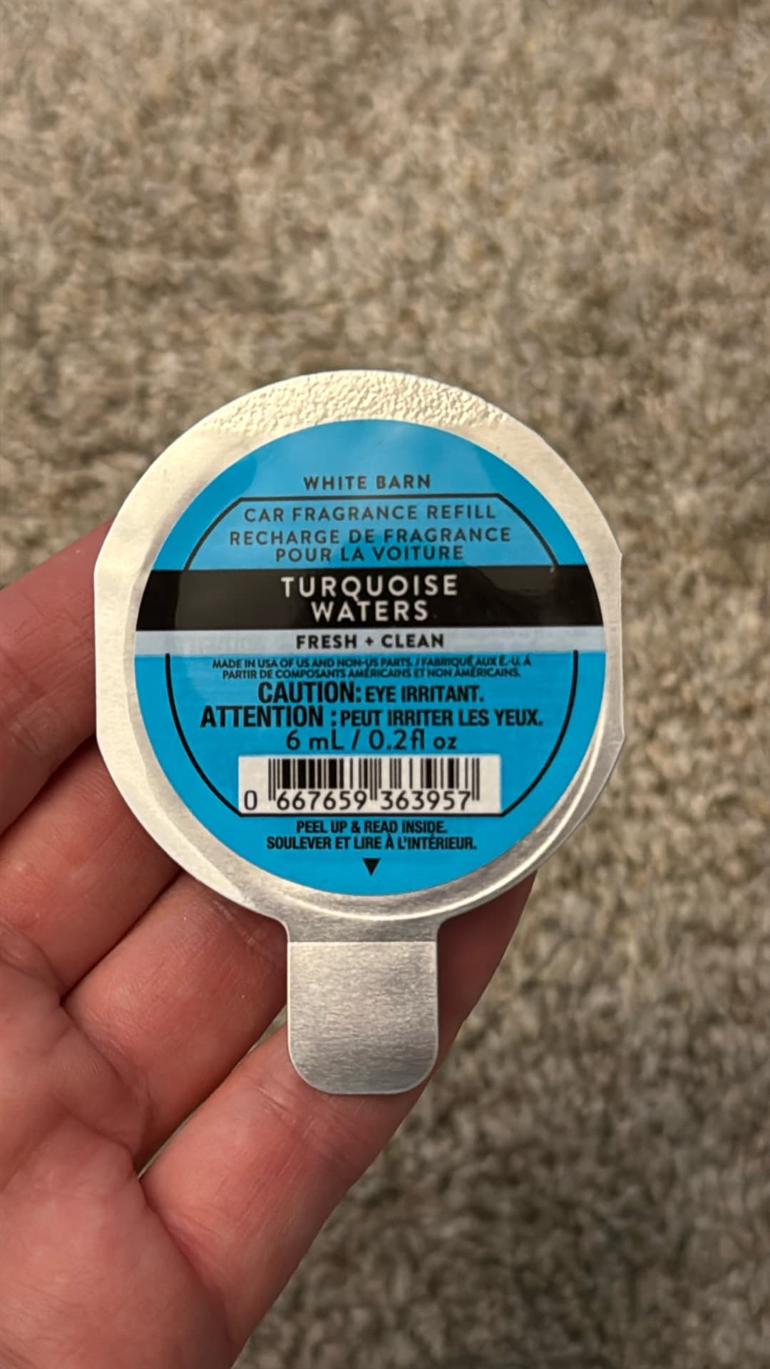 Turquoise Waters Car Fragrance Refill
