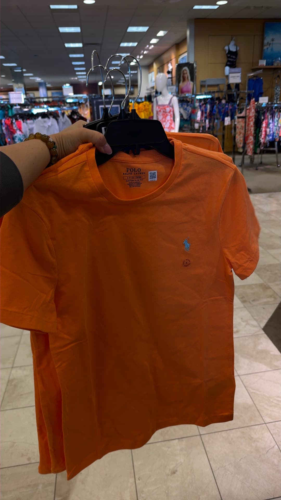 Оранжевая футболка Polo Ralph Lauren