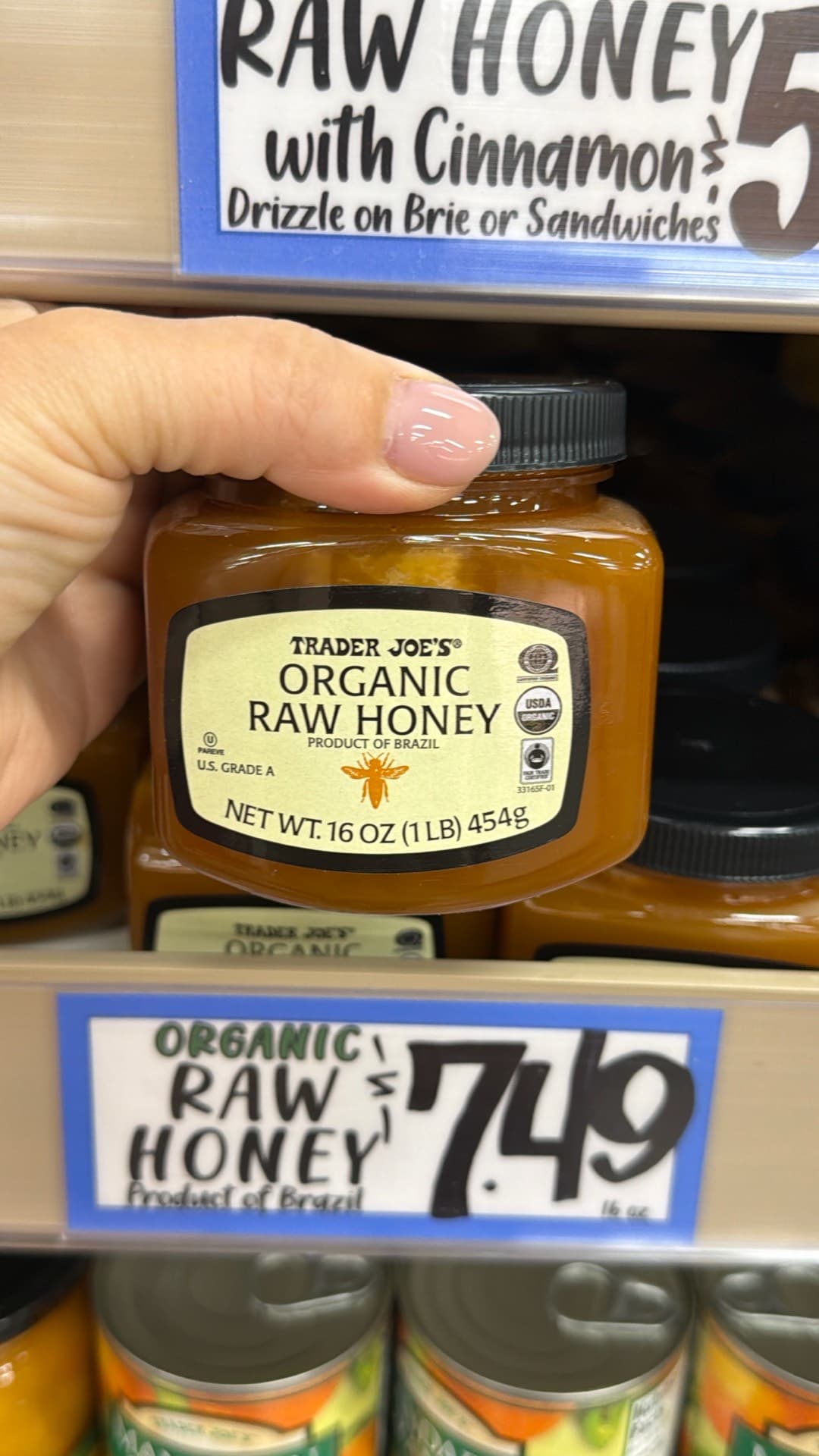 Trader Joe's Organic Raw Honey