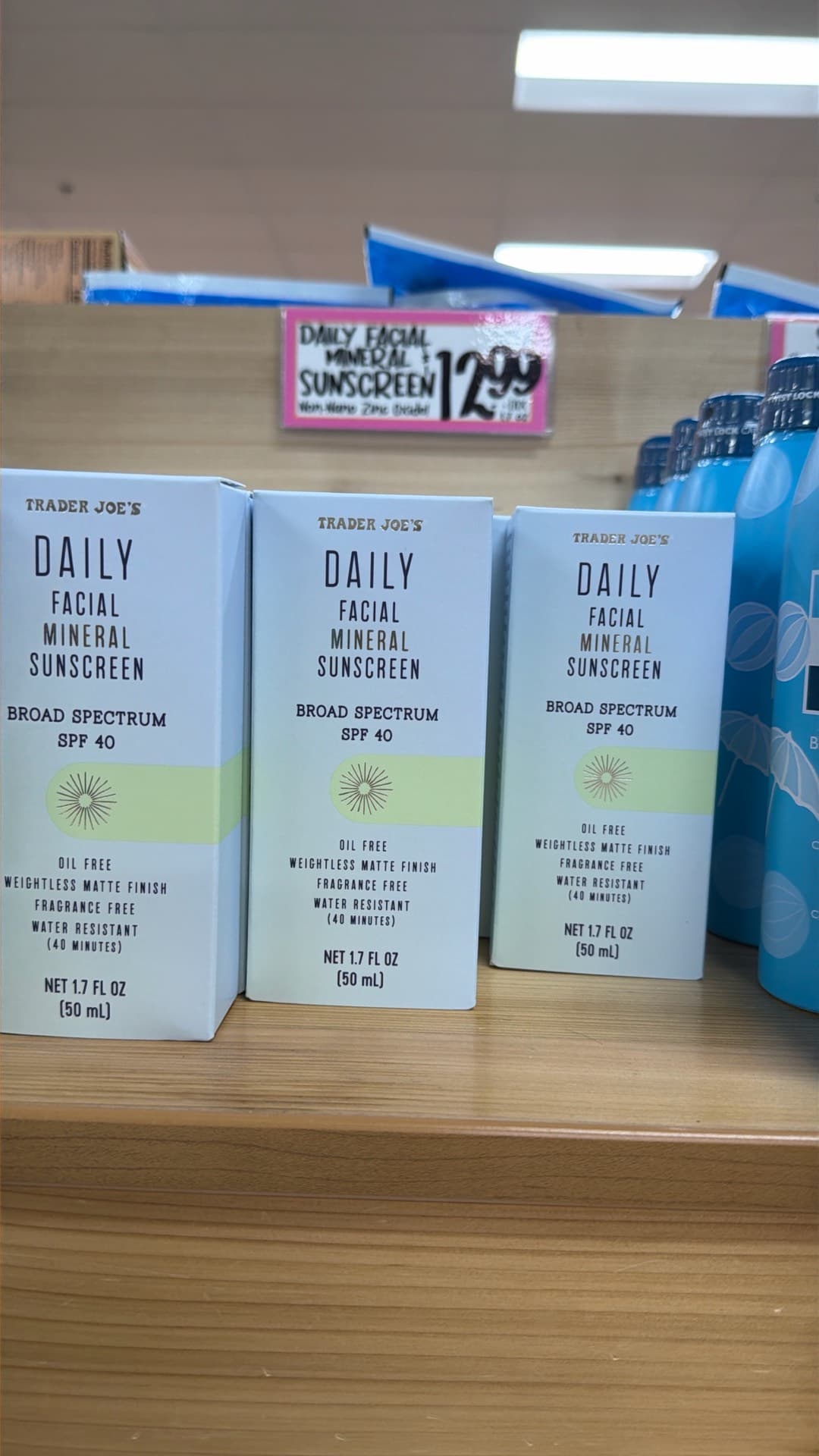 Trader Joe's Daily Facial Mineral Sunscreen