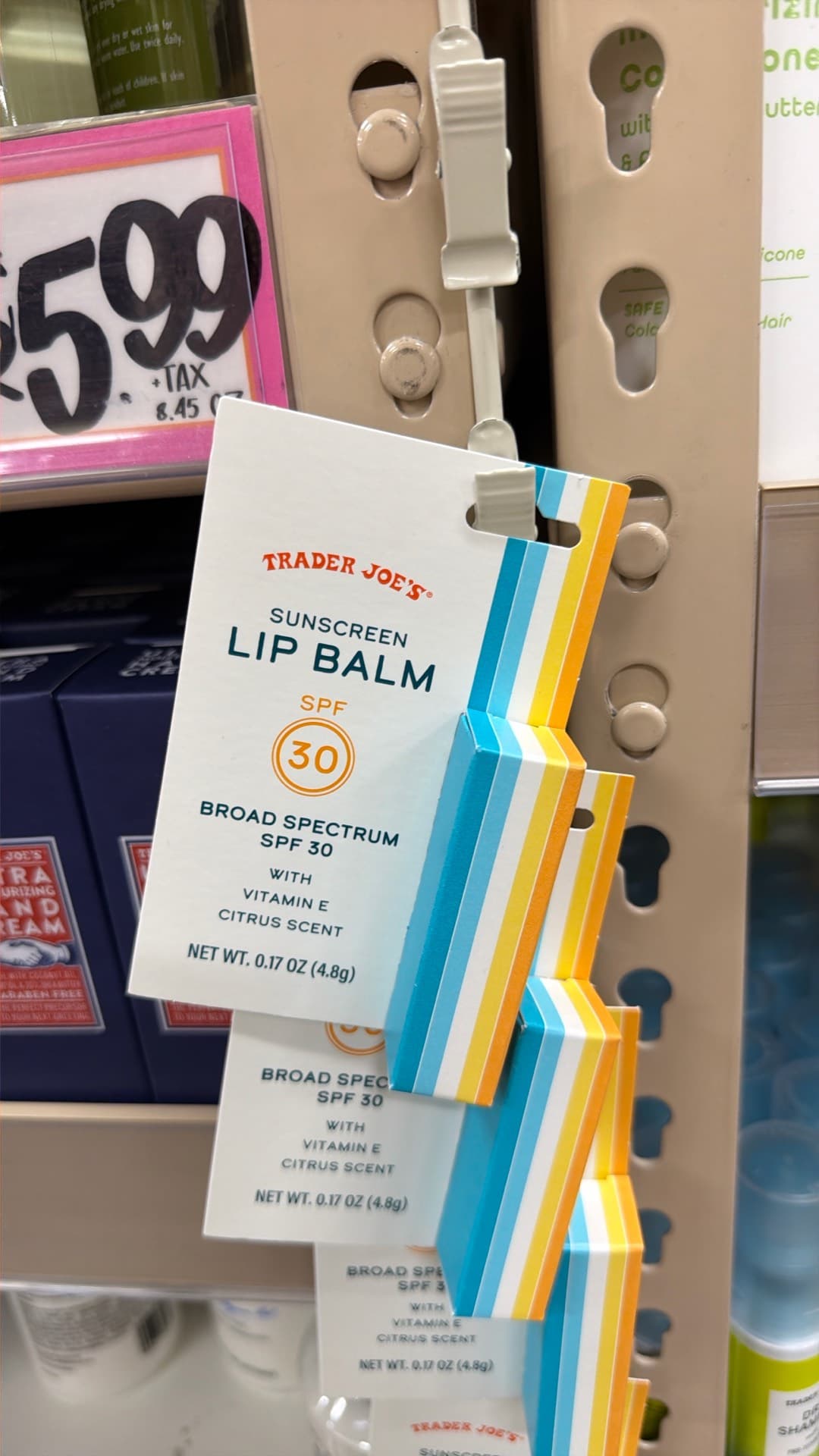 Trader Joe's Sunscreen Lip Balm