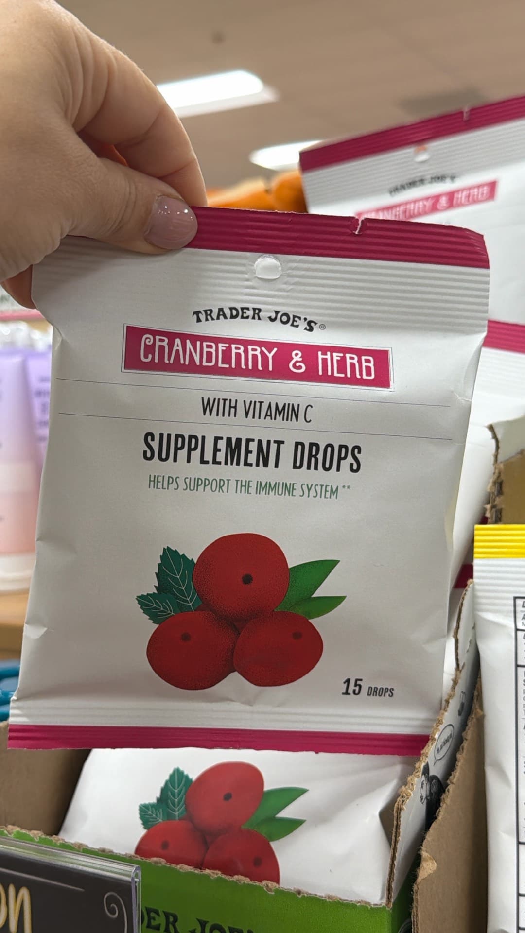 Cranberry & Herb Supplement Drops