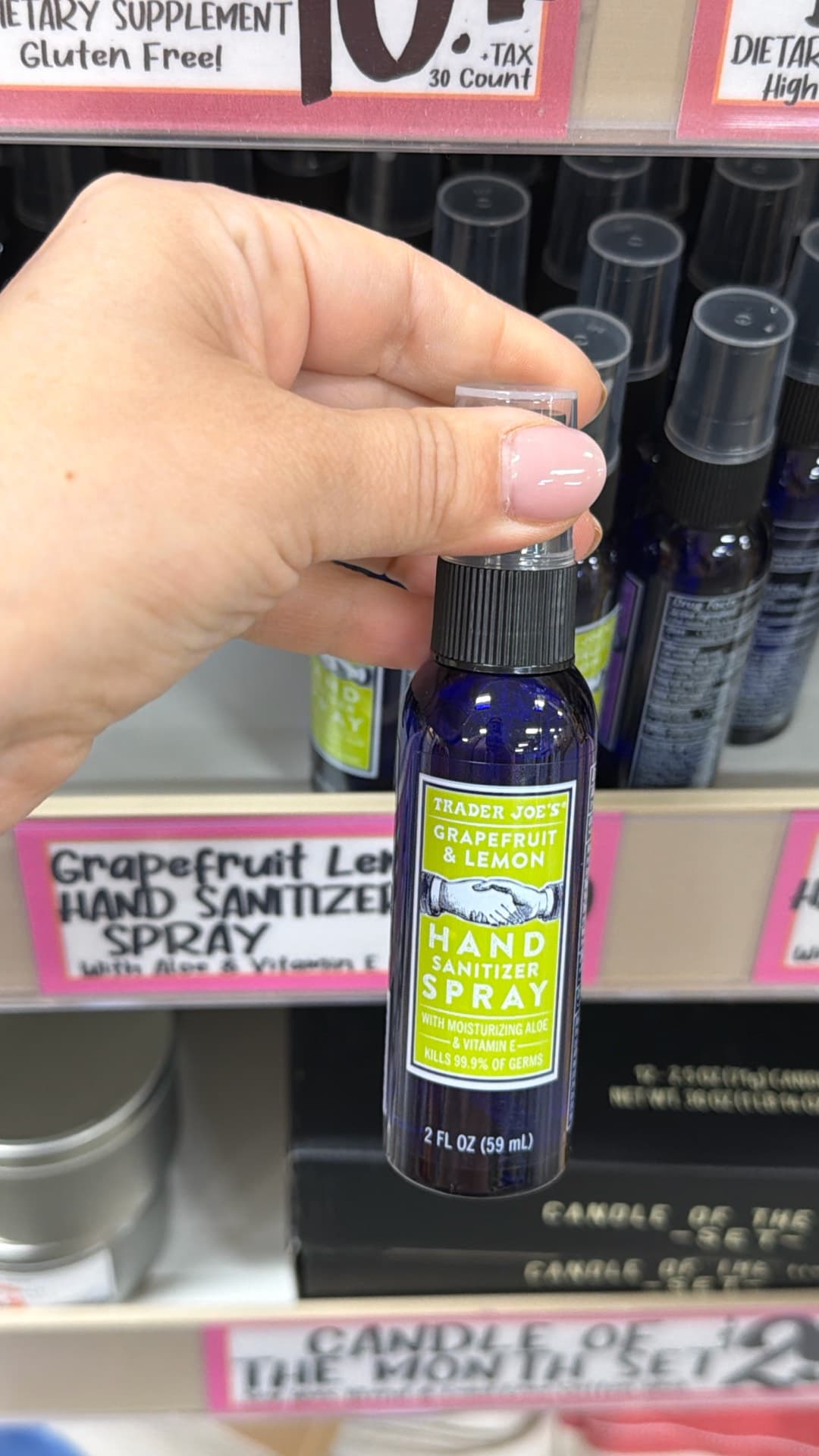 Grapefruit & Lemon Hand Sanitizer Spray