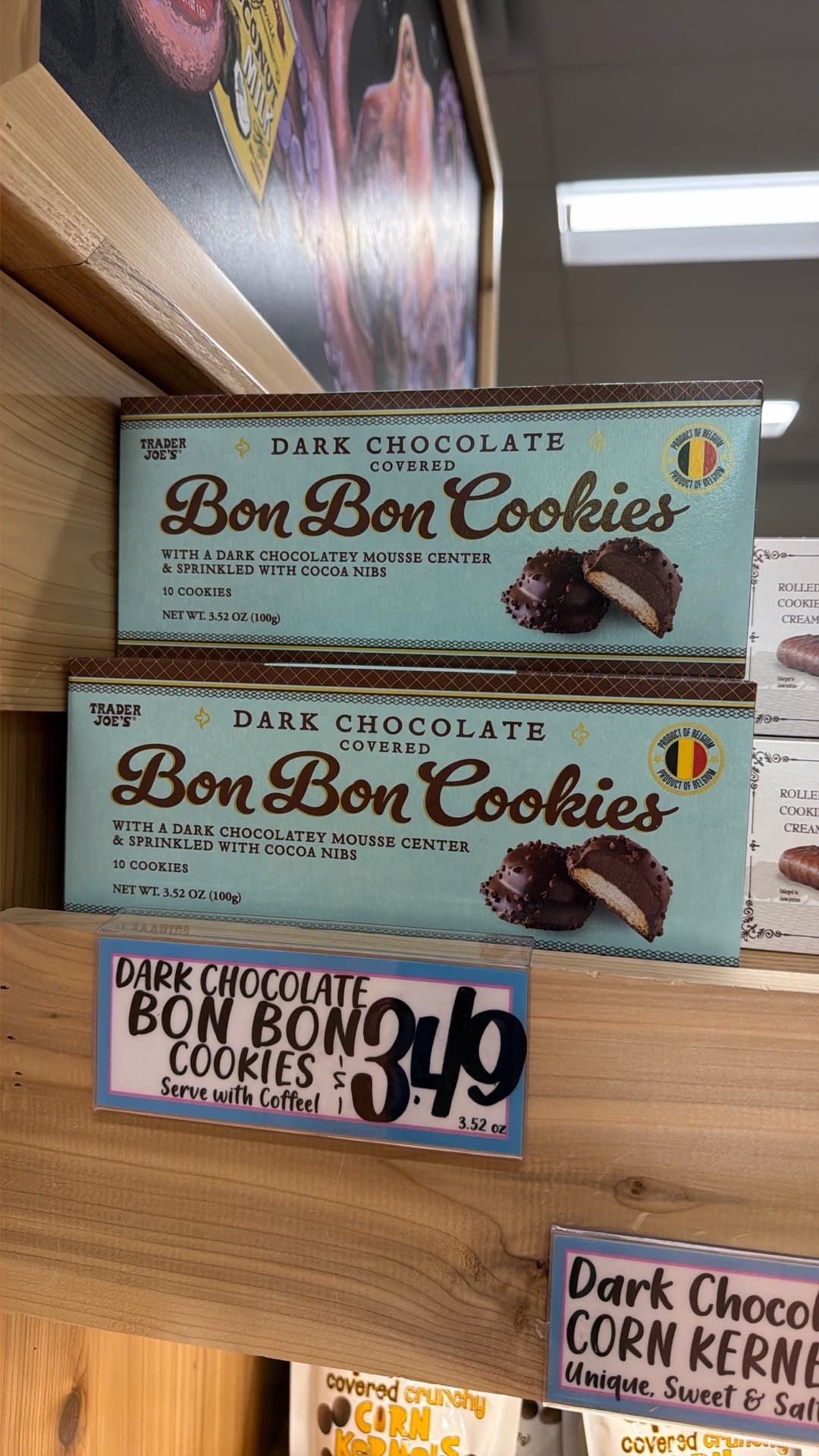 Trader Joe's Dark Chocolate Bon Bon Cookies