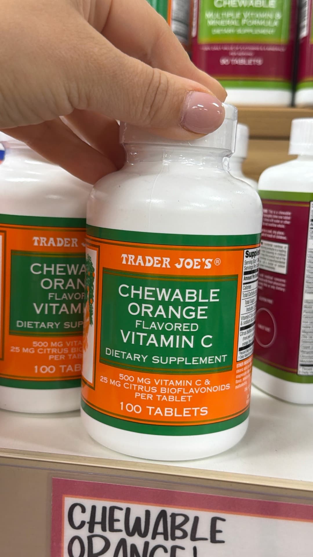 Trader Joe's Chewable Orange Vitamin C