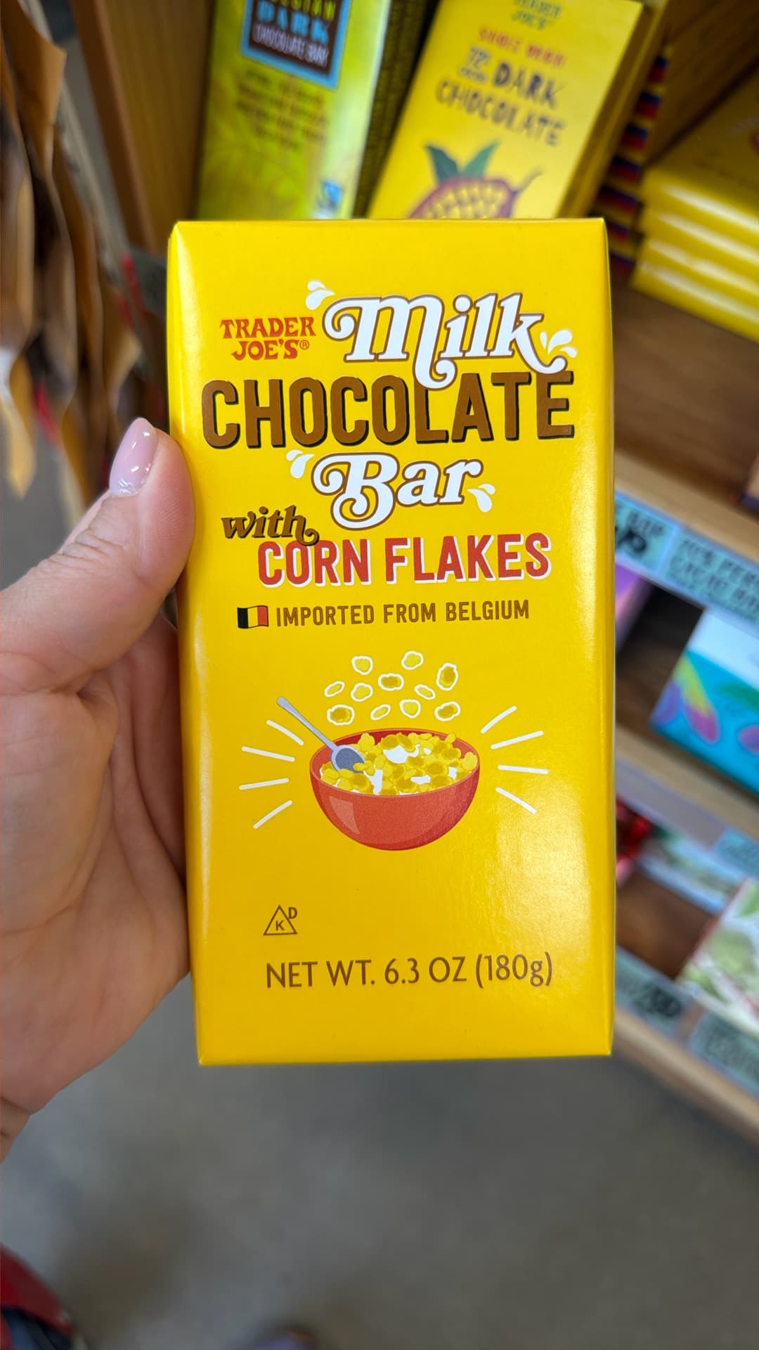 Trader Joe's Milk Chocolate Bar with Corn Flakes