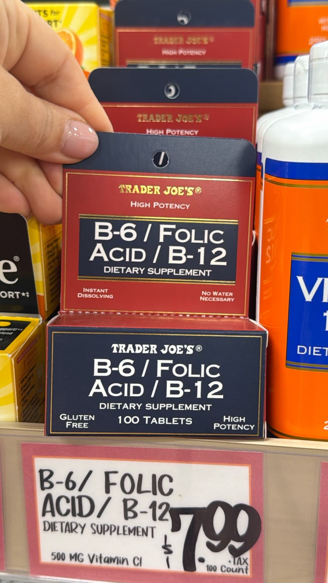 Trader Joe's B-6 / Folic Acid / B-12