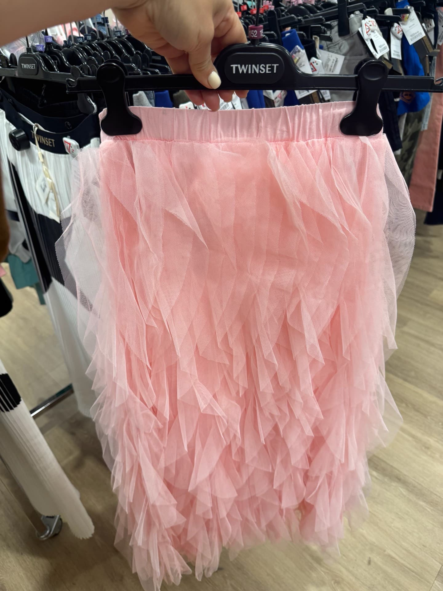 Twisted Tulle Skirt