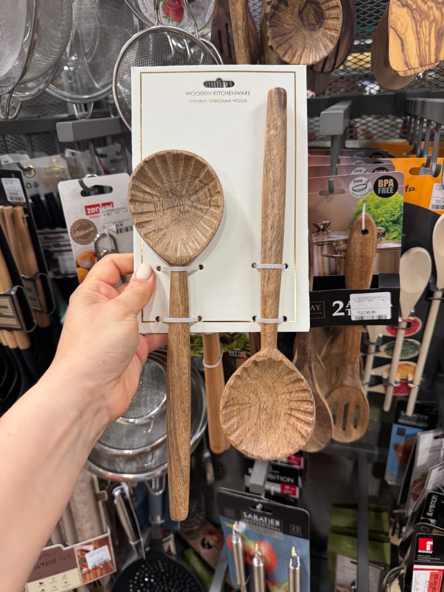Natural Wooden Kitchen Utensils Set