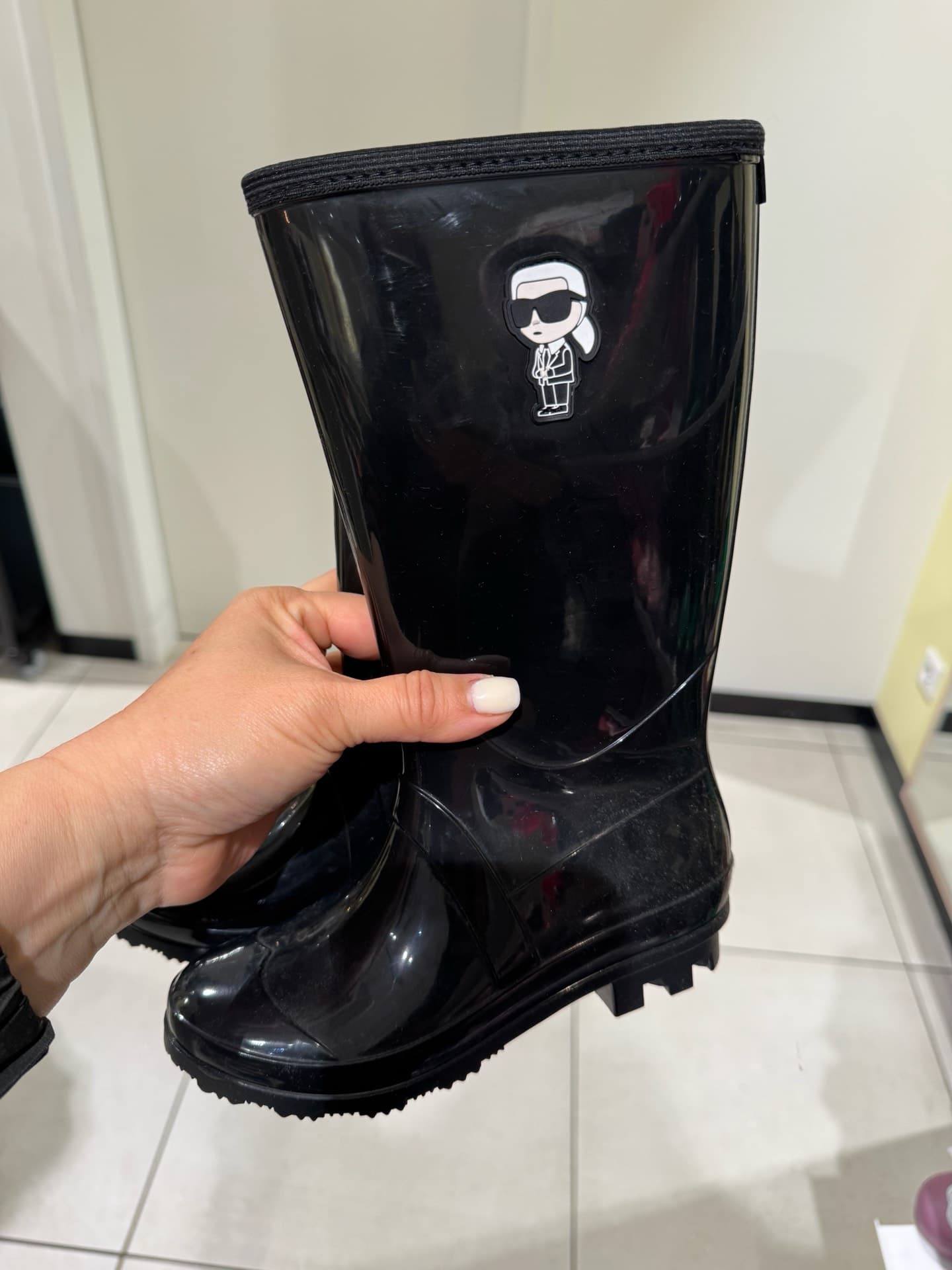 Stylish Black Rain Boots