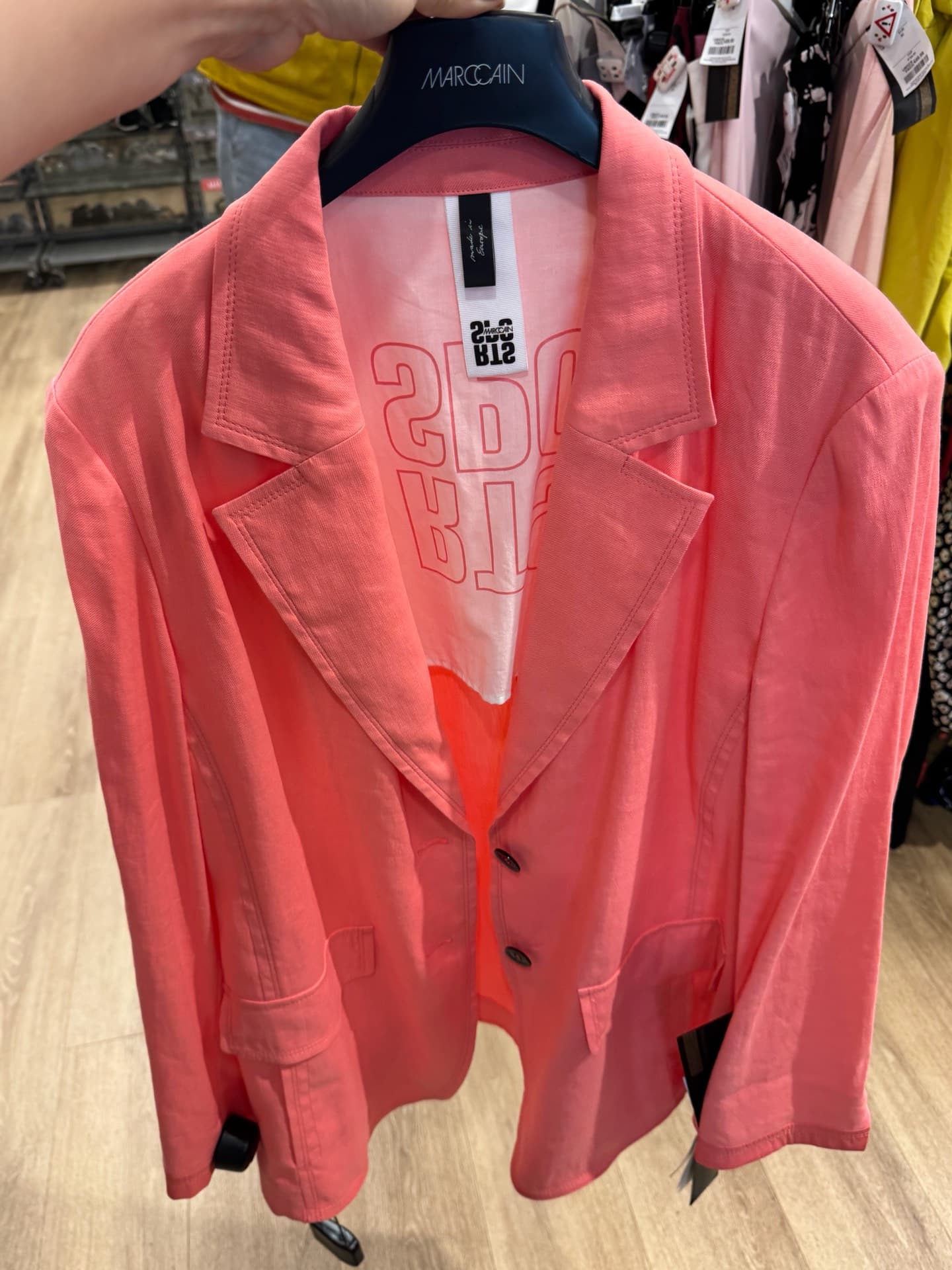Trendy Coral Blazer