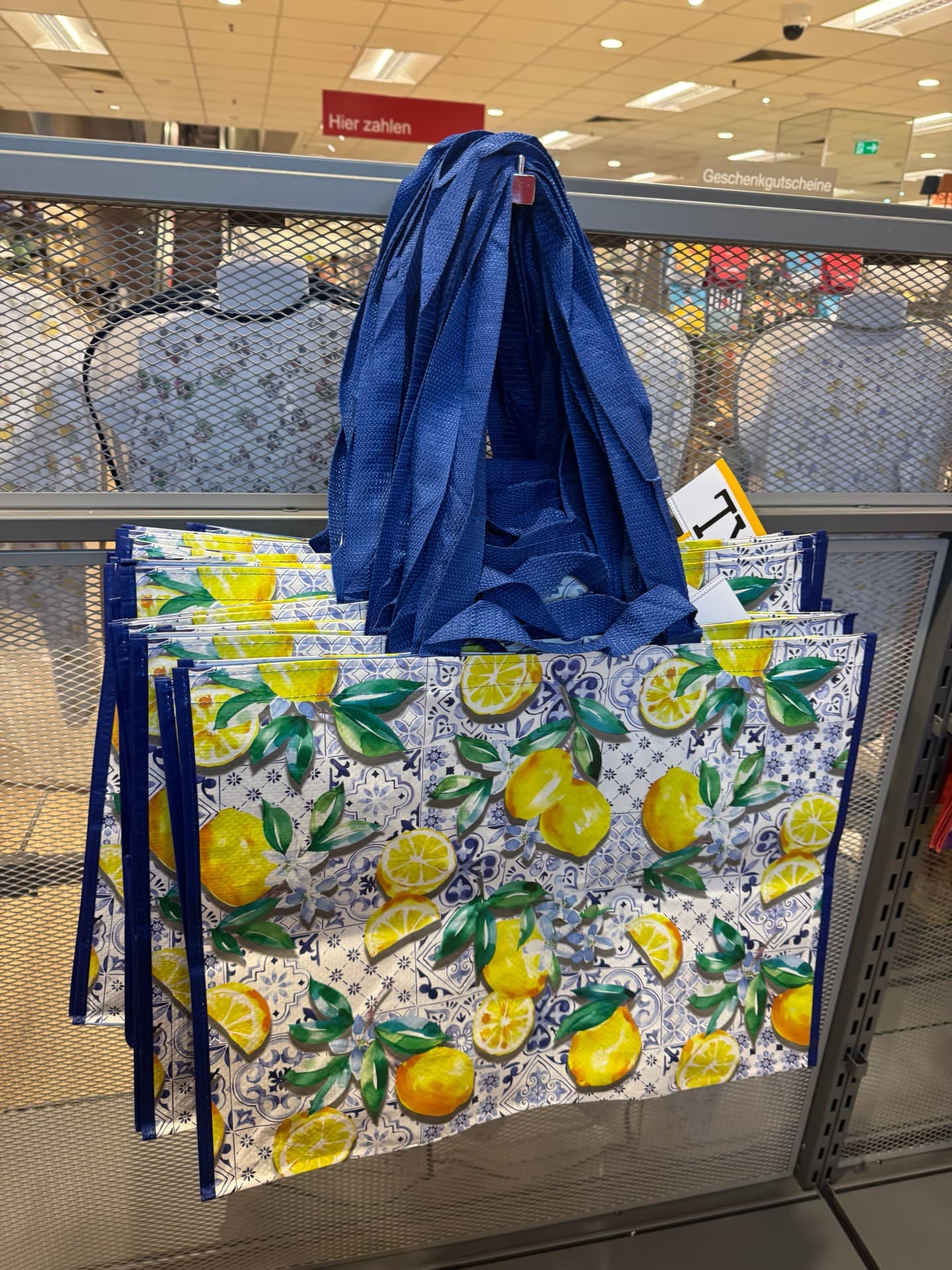 Lemon Floral Tote Bag