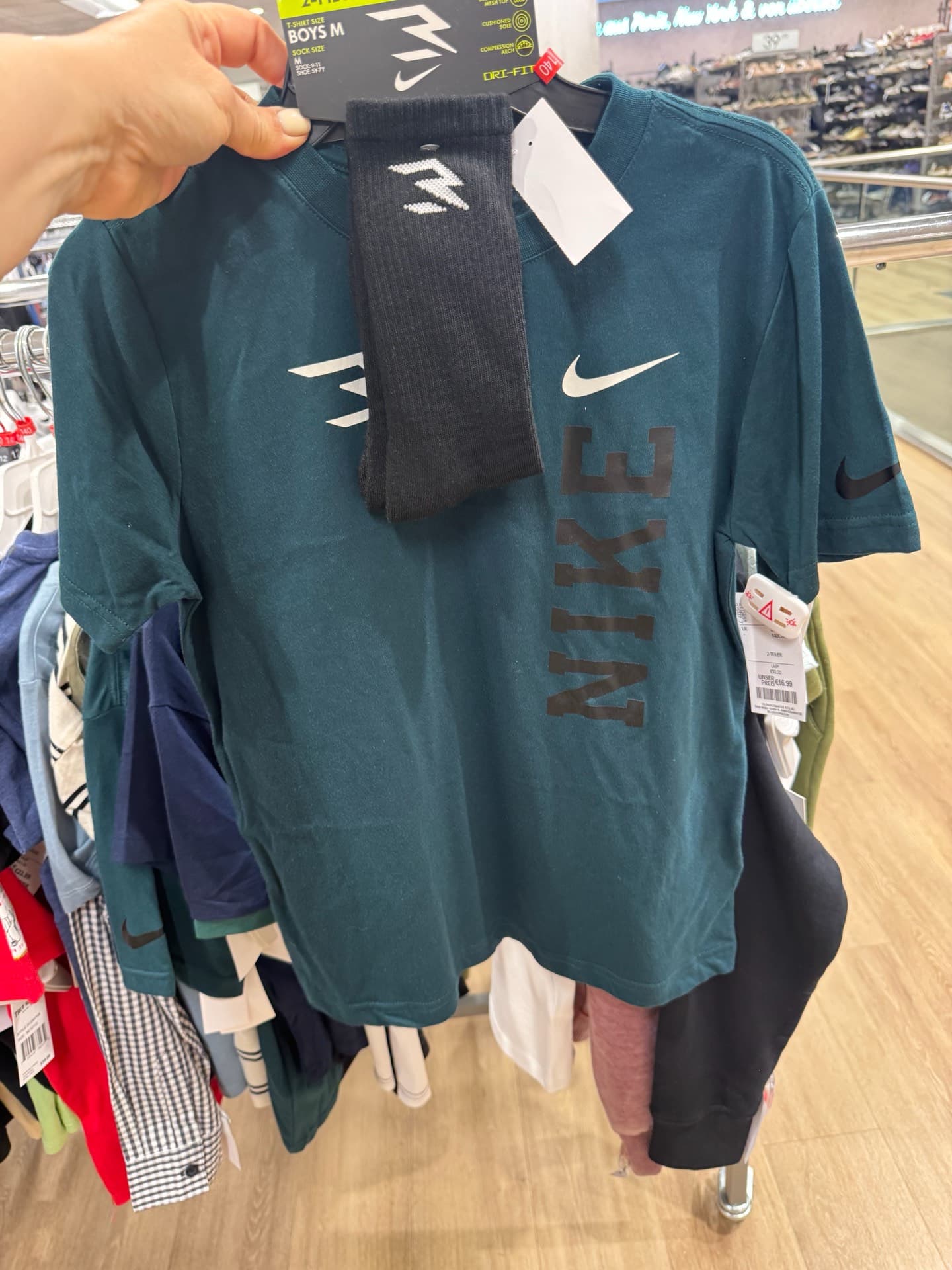 Nike Boys T-Shirt with Socks