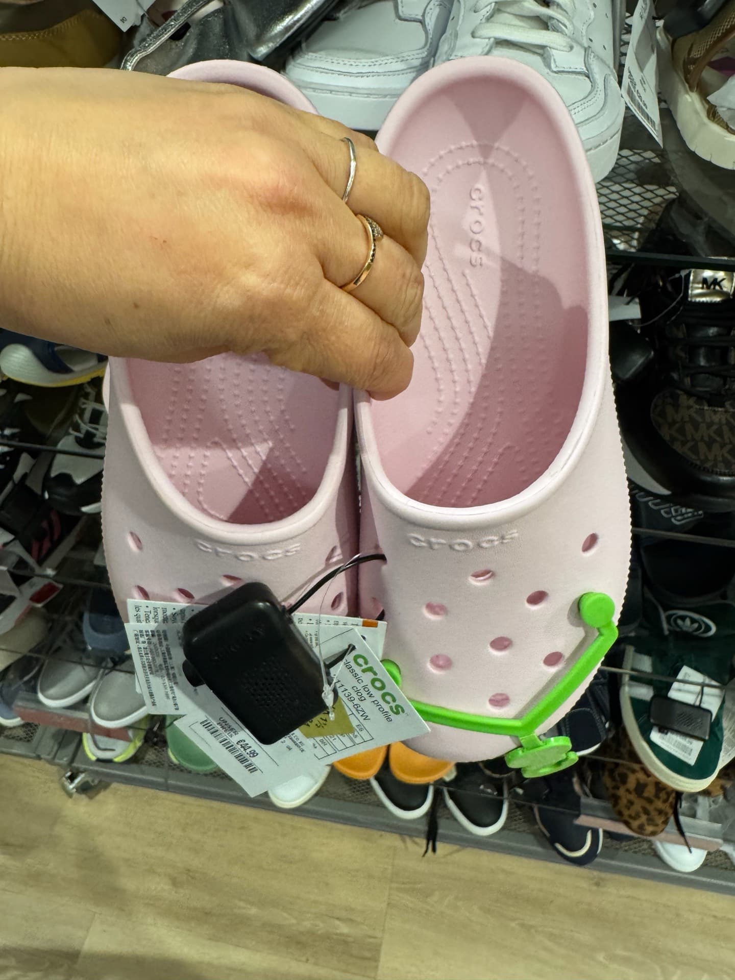 Pink Crocs