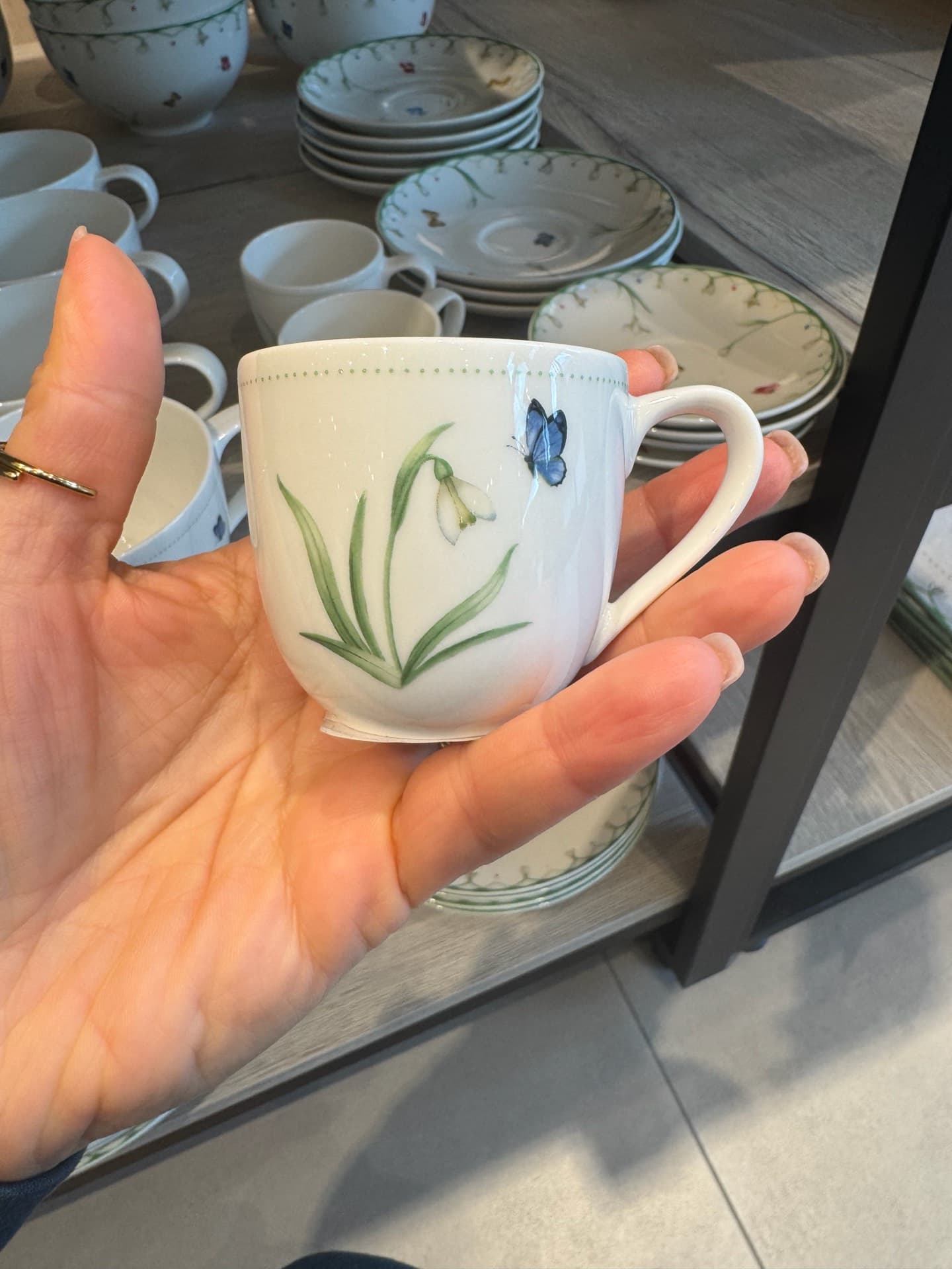Delicate Floral Cup