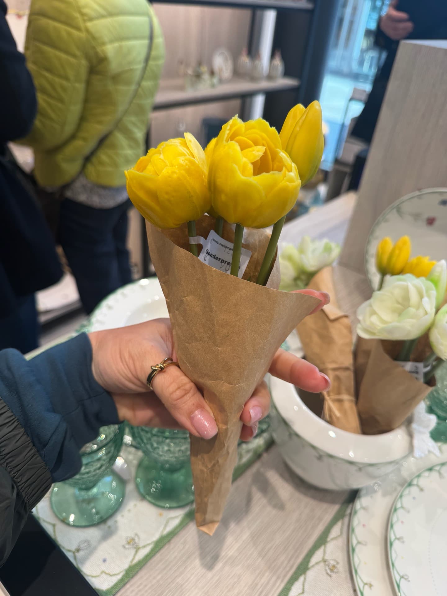 Charming Yellow Tulips