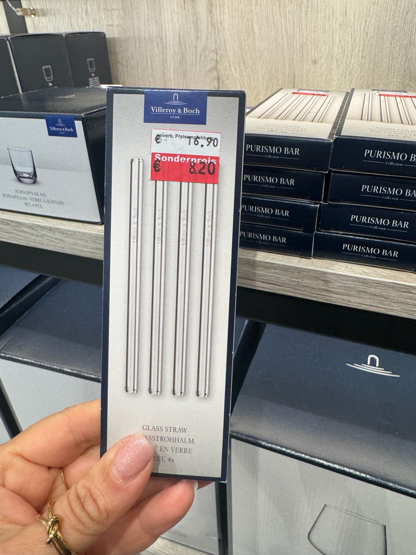 Villeroy & Boch Glass Straw Set