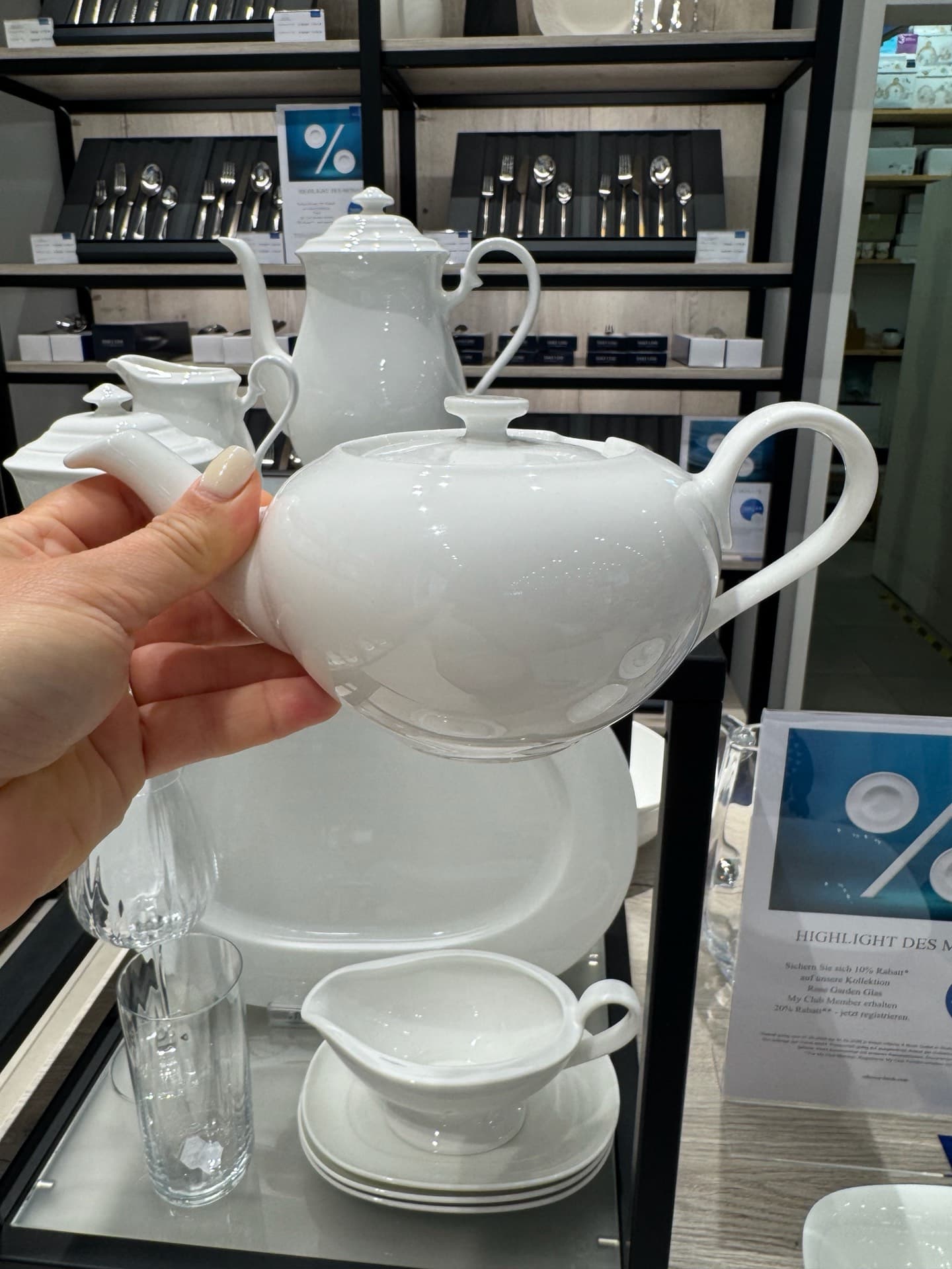 Elegant Porcelain Teapot