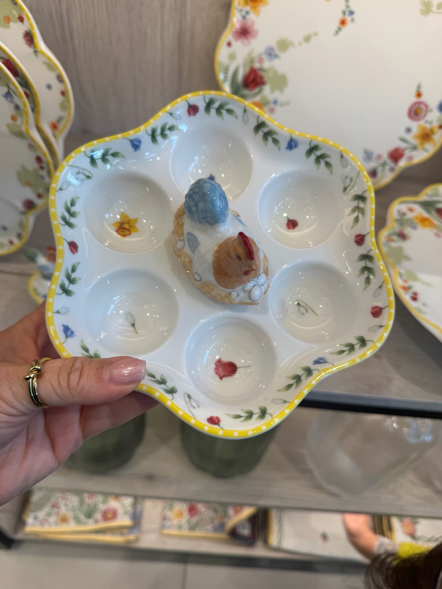 Charming Egg Holder Plate