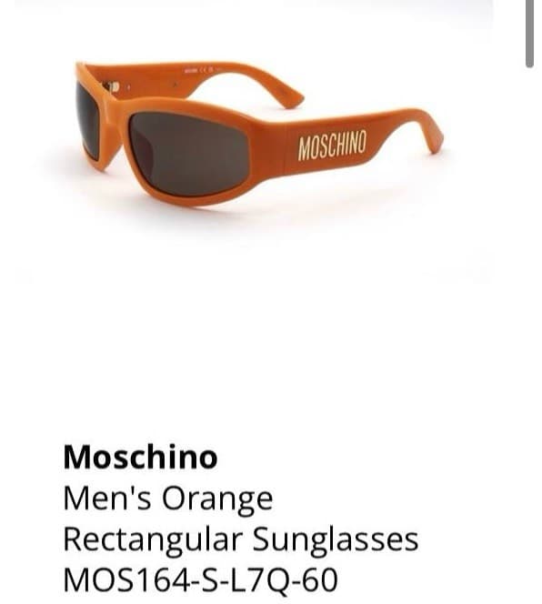Moschino Men's Orange Sunglasses