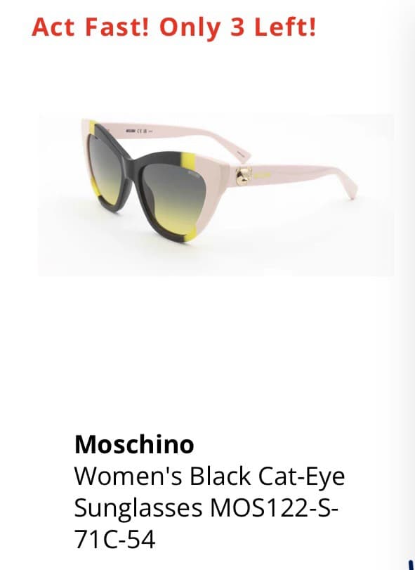 Moschino Cat-Eye Sunglasses