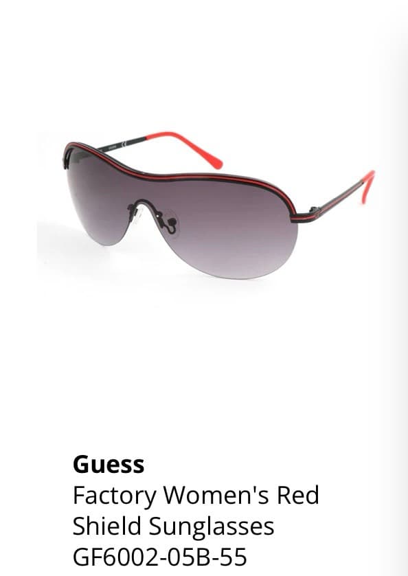 Guess Women's Red Shield Sunglasses