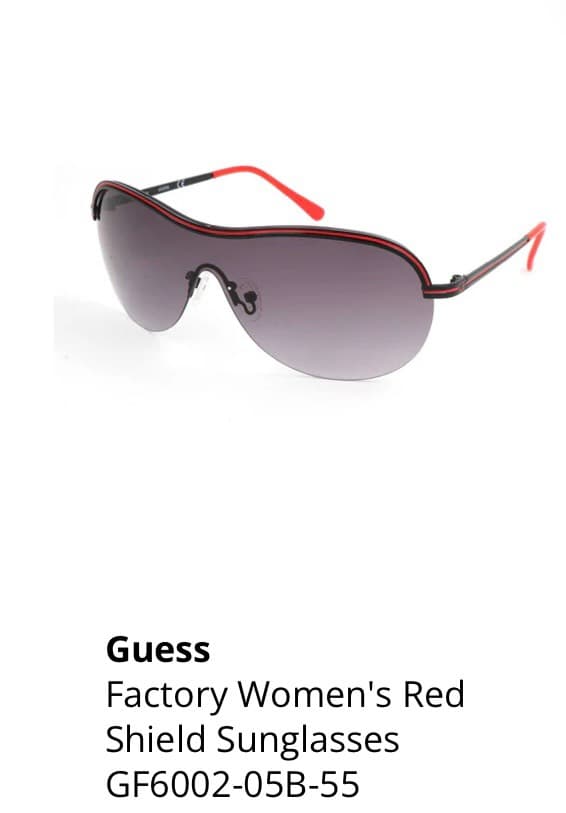 Солнцезащитные очки Guess с красной защитой