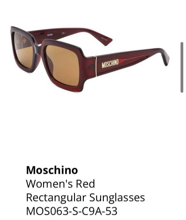 Moschino Red Sunglasses