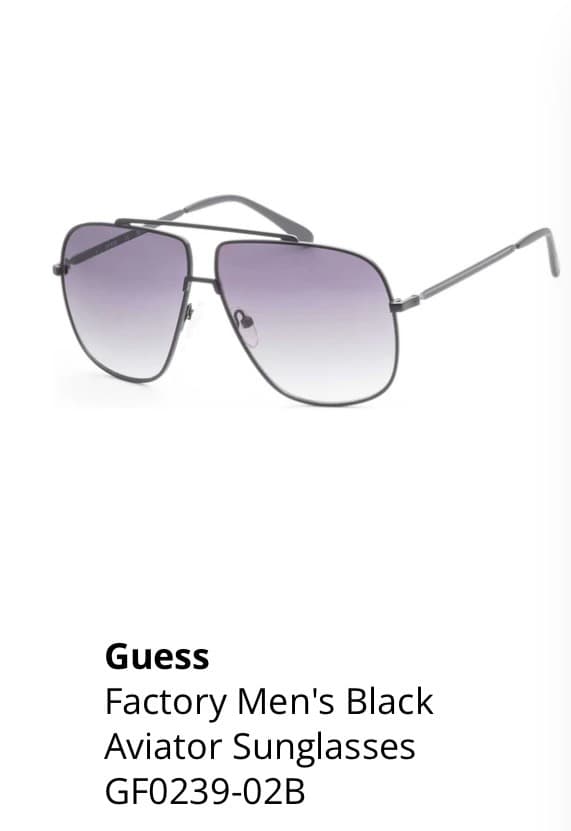 Guess Aviator Sunglasses