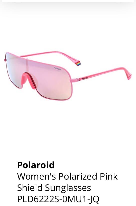 Polaroid Pink Shield Sunglasses