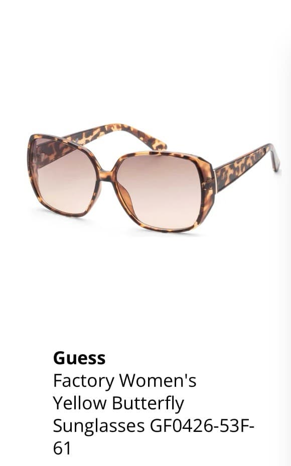 Guess Women's Butterfly Sunglasses