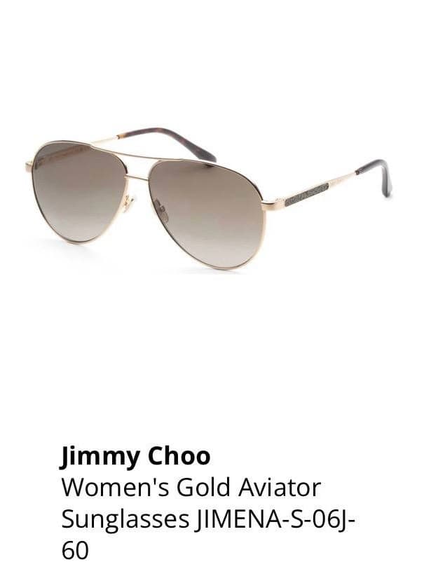 Jimmy Choo Women's Aviator Sunglasses