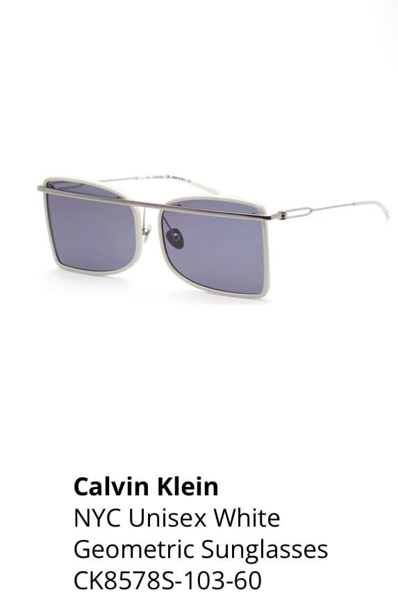Геометрические солнцезащитные очки Calvin Klein