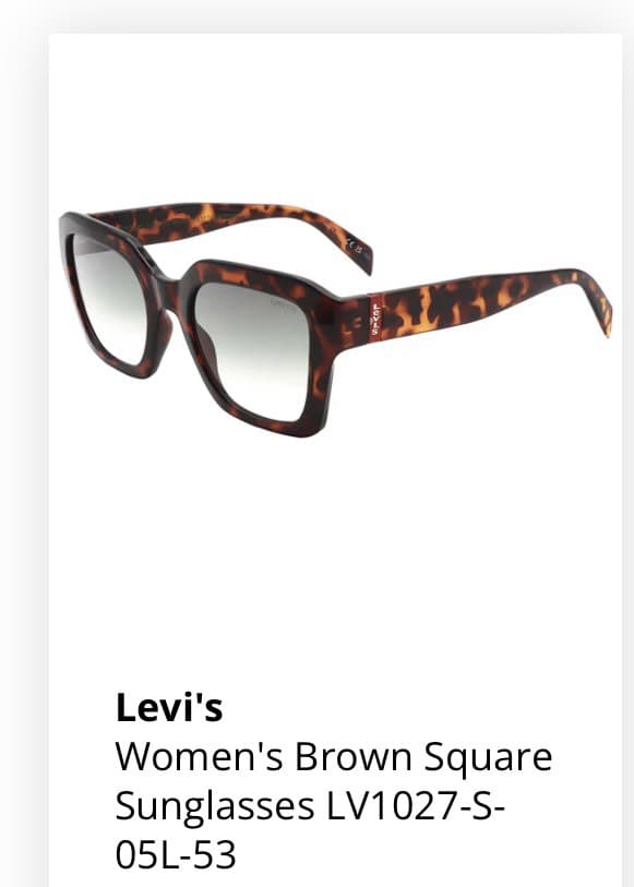 Levi's Brown Square Sunglasses