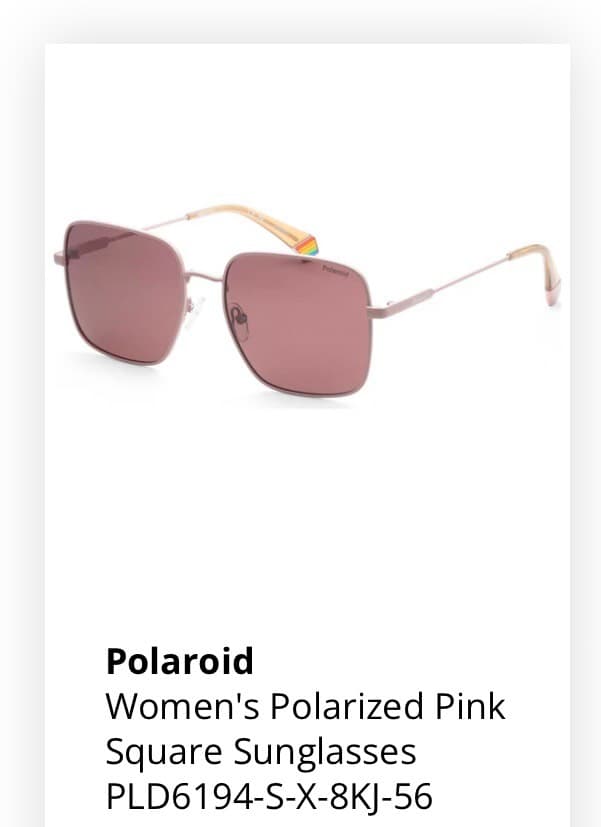 Polaroid Women's Polarized Pink Sunglasses