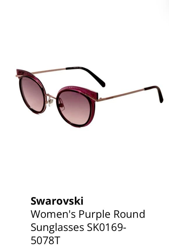 Круглые солнцезащитные очки Swarovski для женщин
