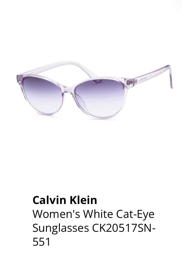 Солнечные очки в стиле кошачий глаз от Calvin Klein