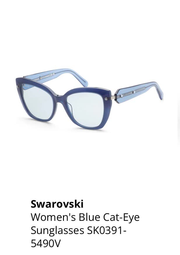 Солнцезащитные очки Swarovski в стиле кот