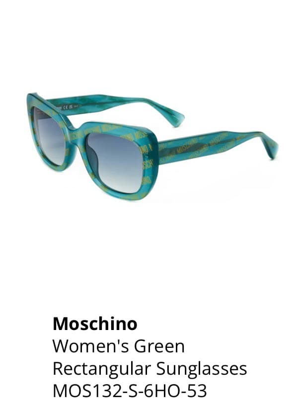 Moschino Women's Green Sunglasses