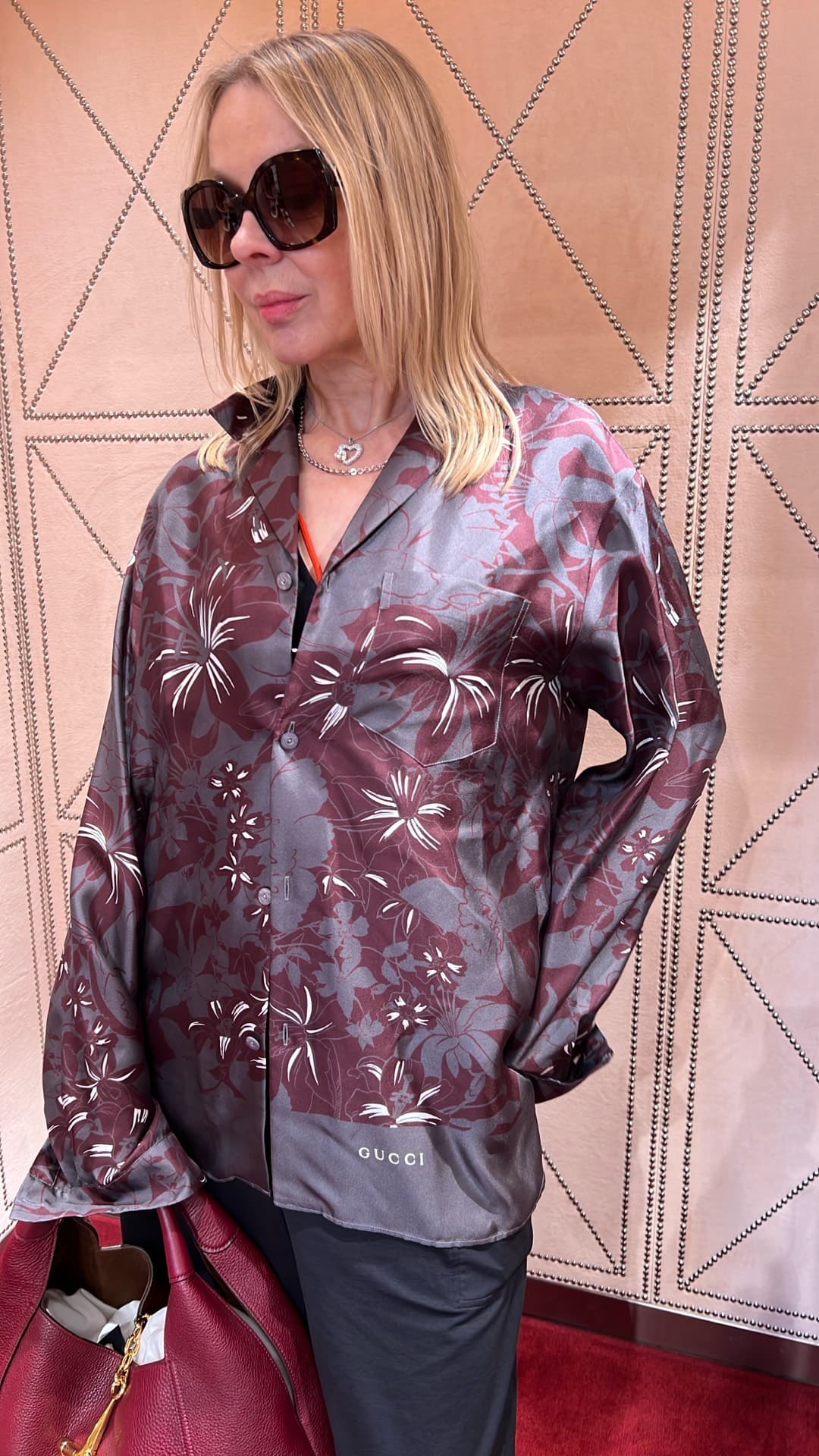 Gucci men silk