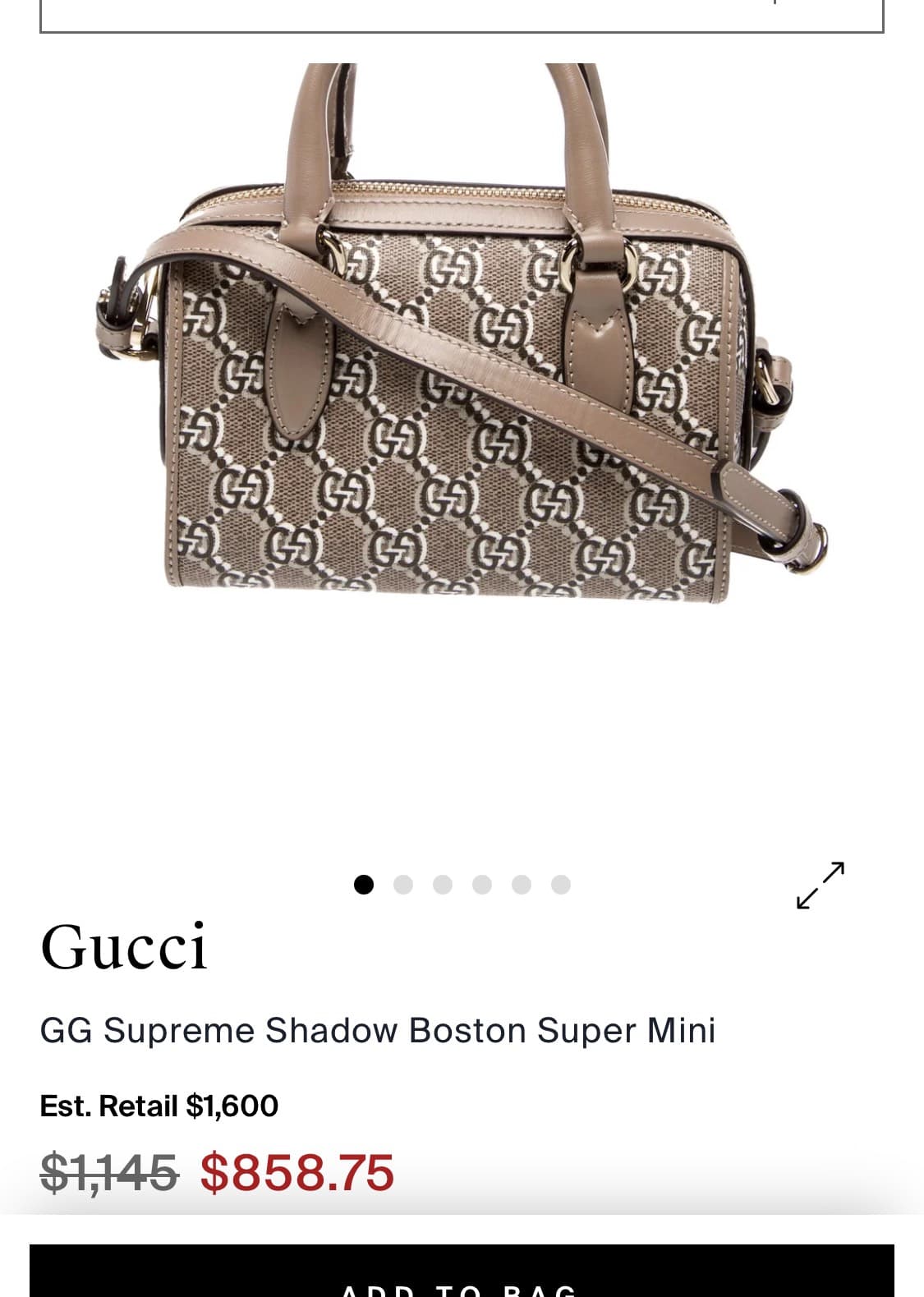 Gucci Mini Boston Bag