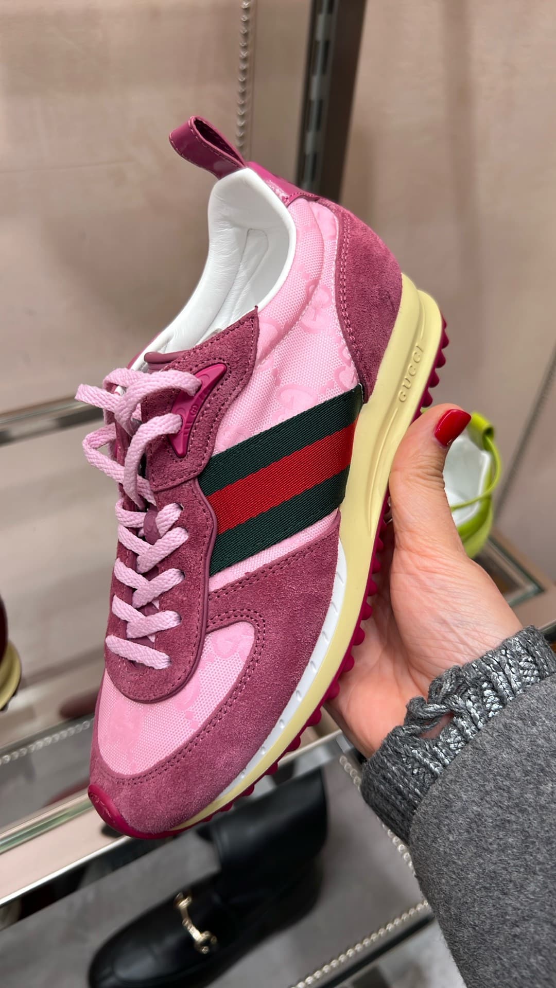 Gucci Pink Sneakers