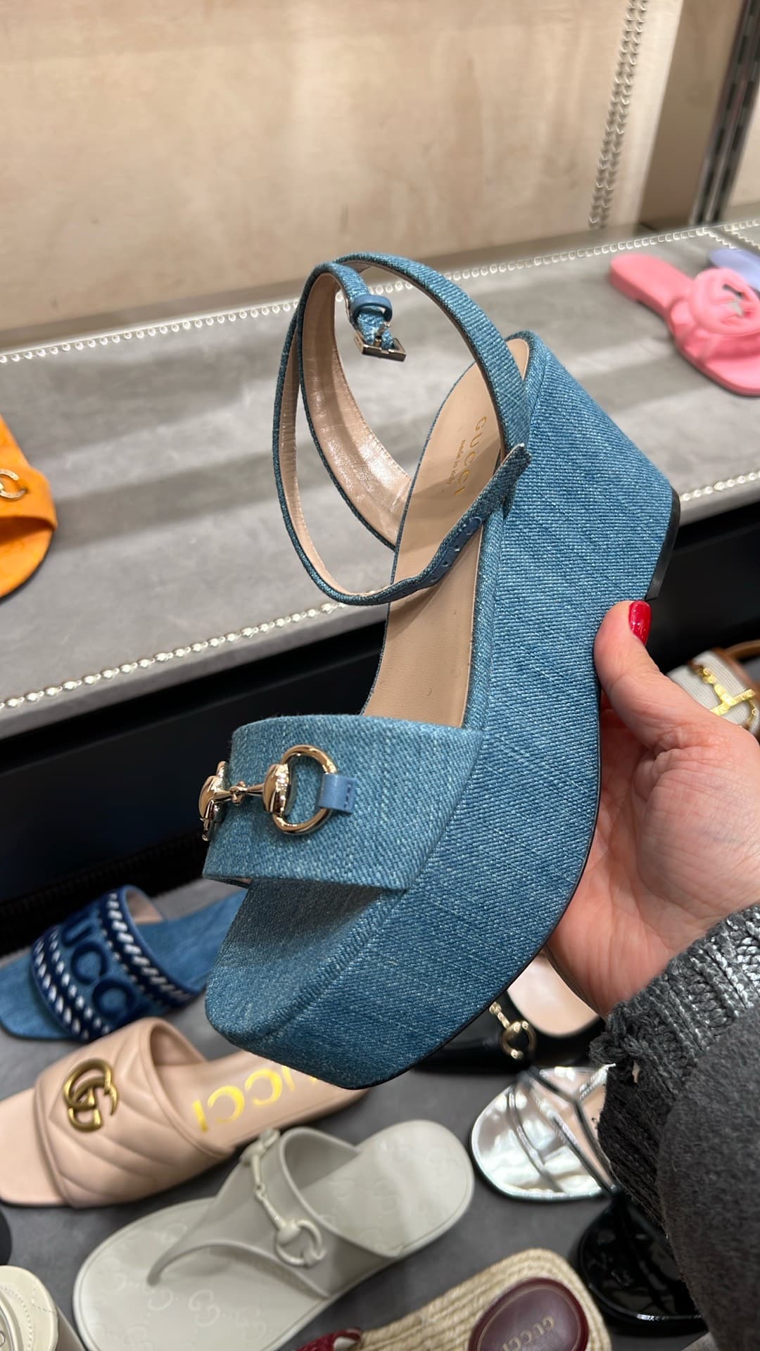 Gucci Denim Heels