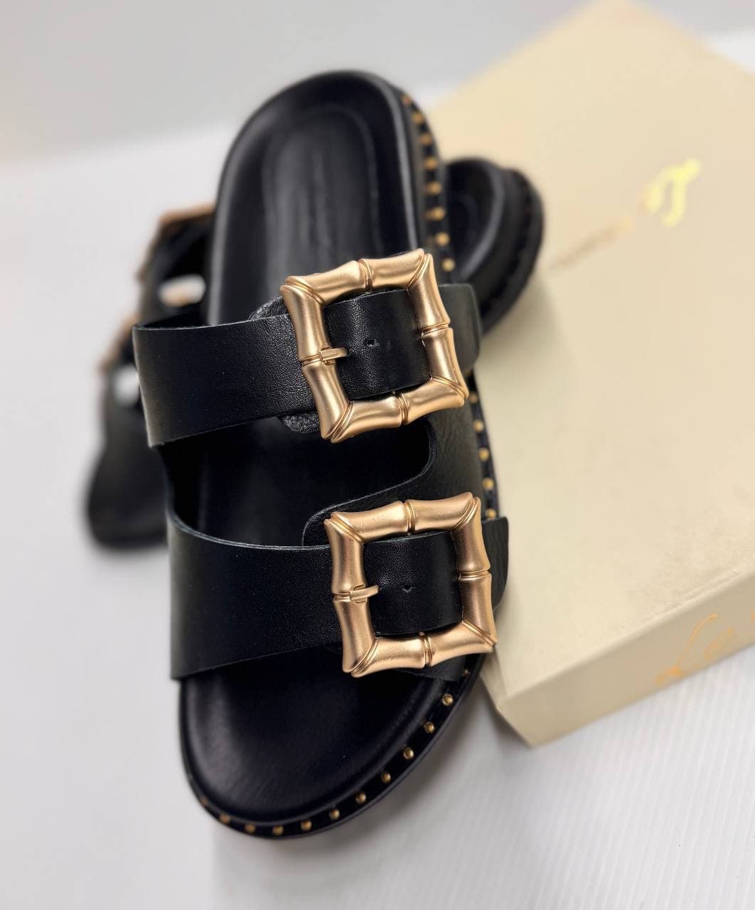 Chic Black Slides