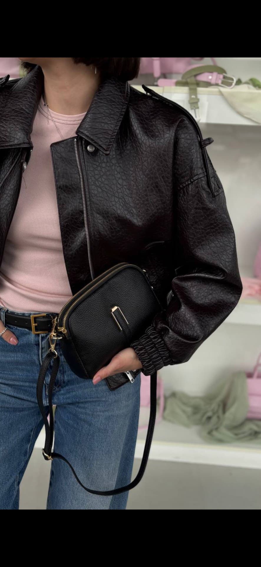 Chic Black Crossbody Bag