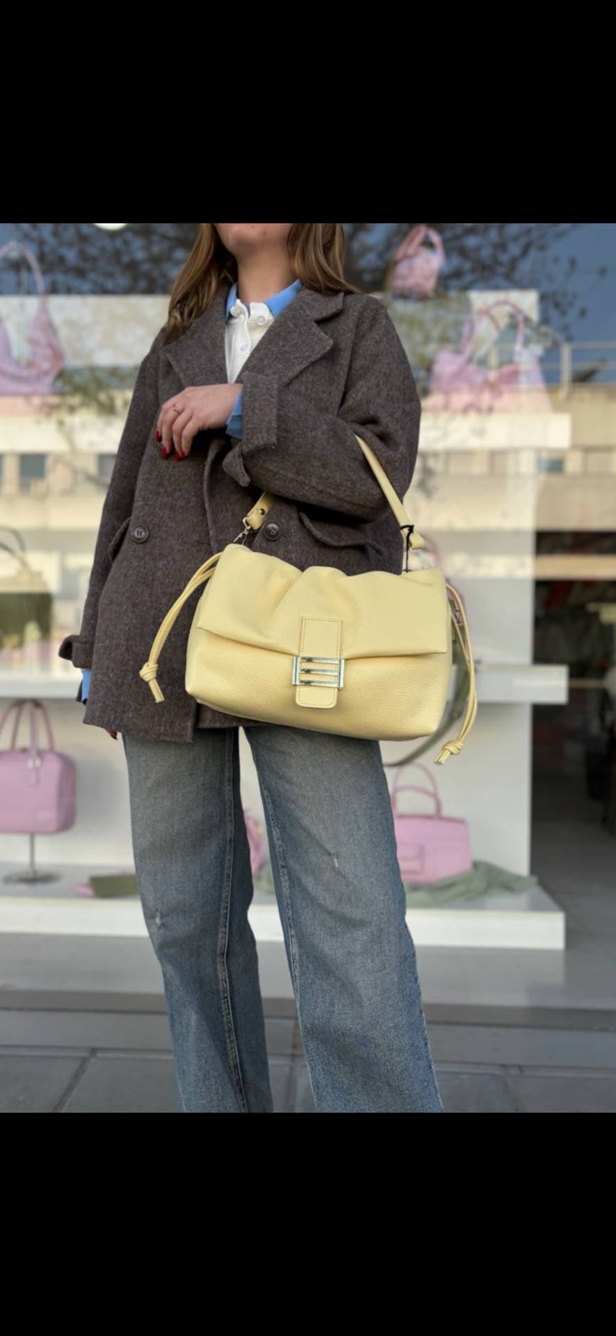 Chic Yellow Handbag